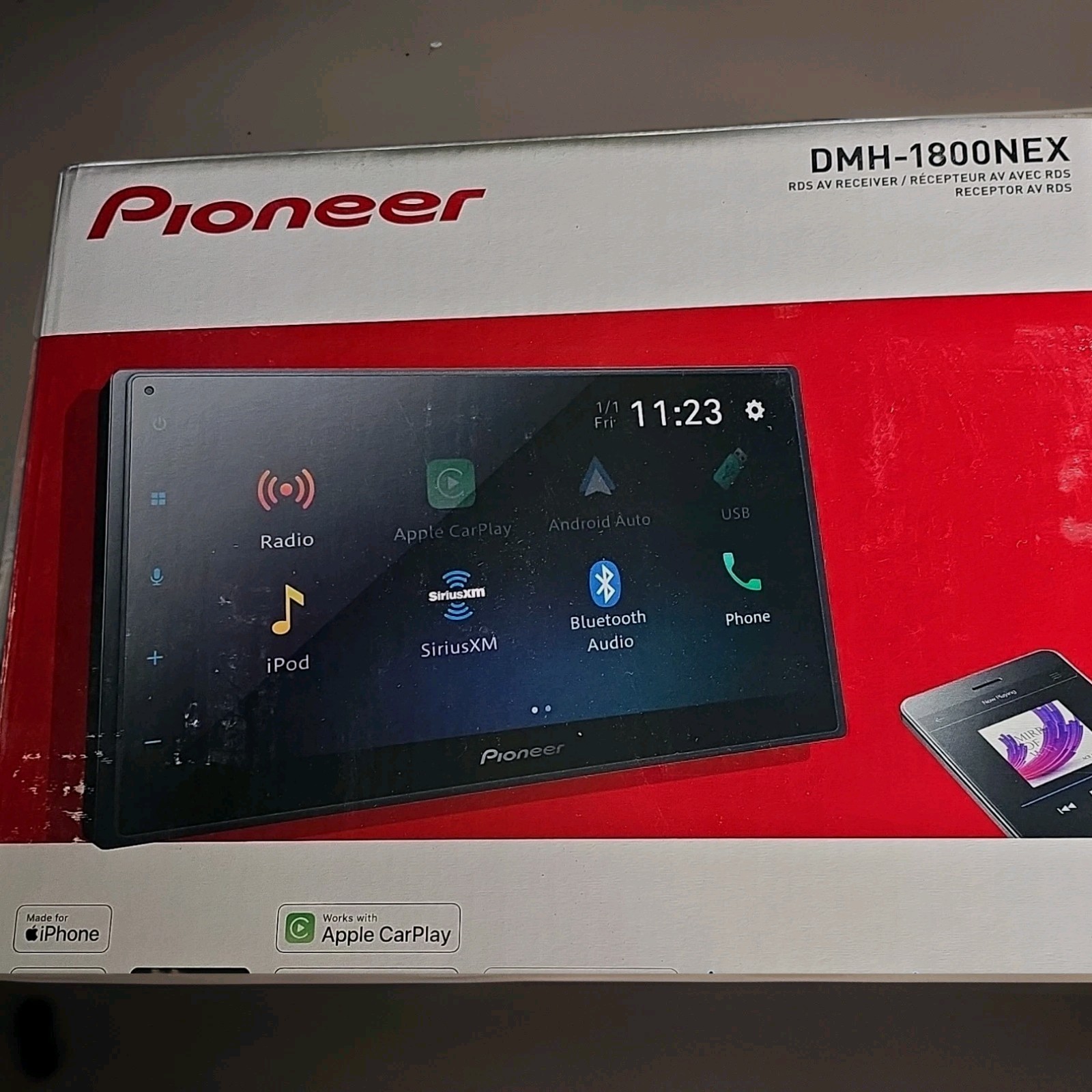 Radio Stereo Pioneer Bluetooth Audio DMN-1800NEX RDS AV RECEIVER