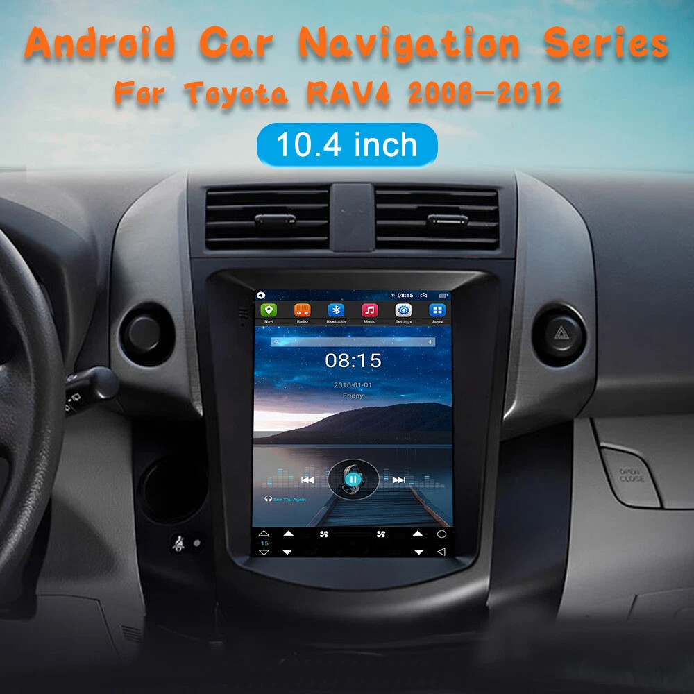 Tesla Screen Android 13 Car Radio GPS Player Stereo For Toyota RAV4 2008-2012 BT