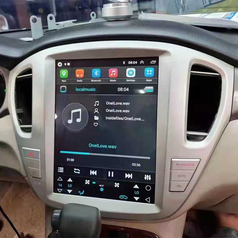 12.1″ Tesla Style Car Radio For Toyota Highlander 2001-2007 Gps Navigation