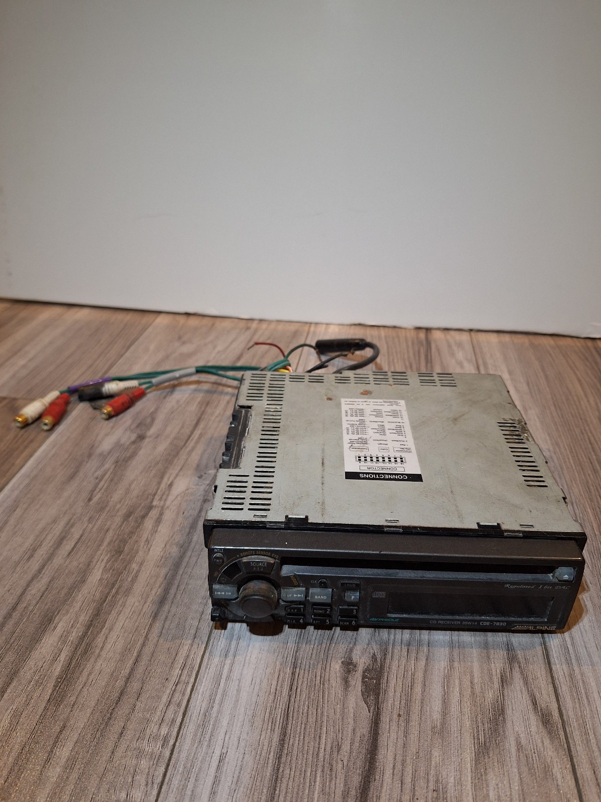 UNTESTED Alpine CDE-7830 Head Unit – Good Condition