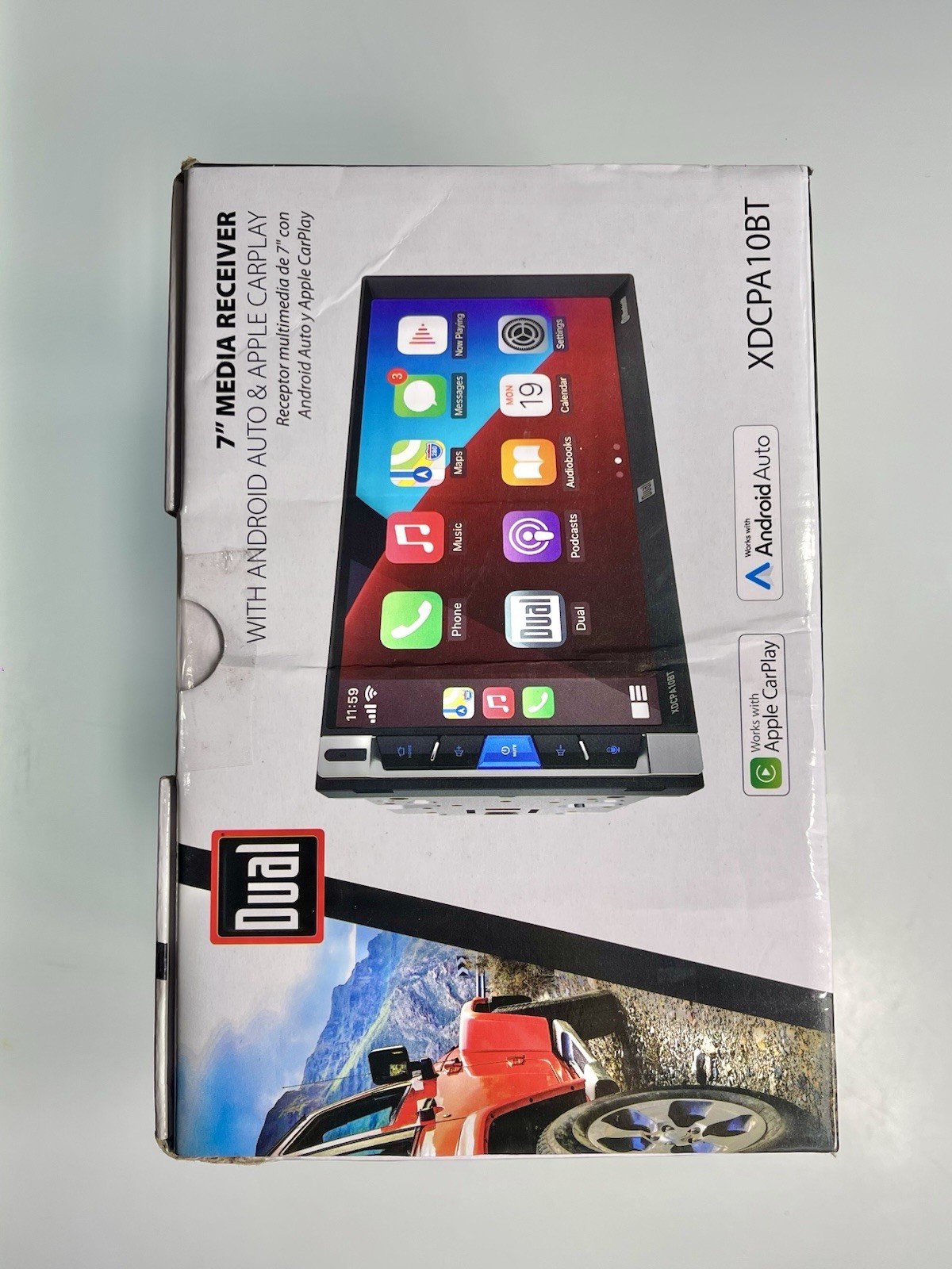 Dual Electronics 7” 200w Media Receiver Touchscreen Bluetooth XDCPA10BT