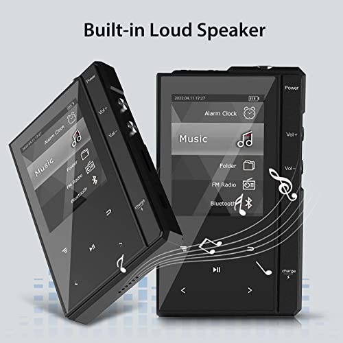 32GB MP3 Player with 90 Hours Long Battery Life—Bluetooth 5.0—Z6 Black 32GB