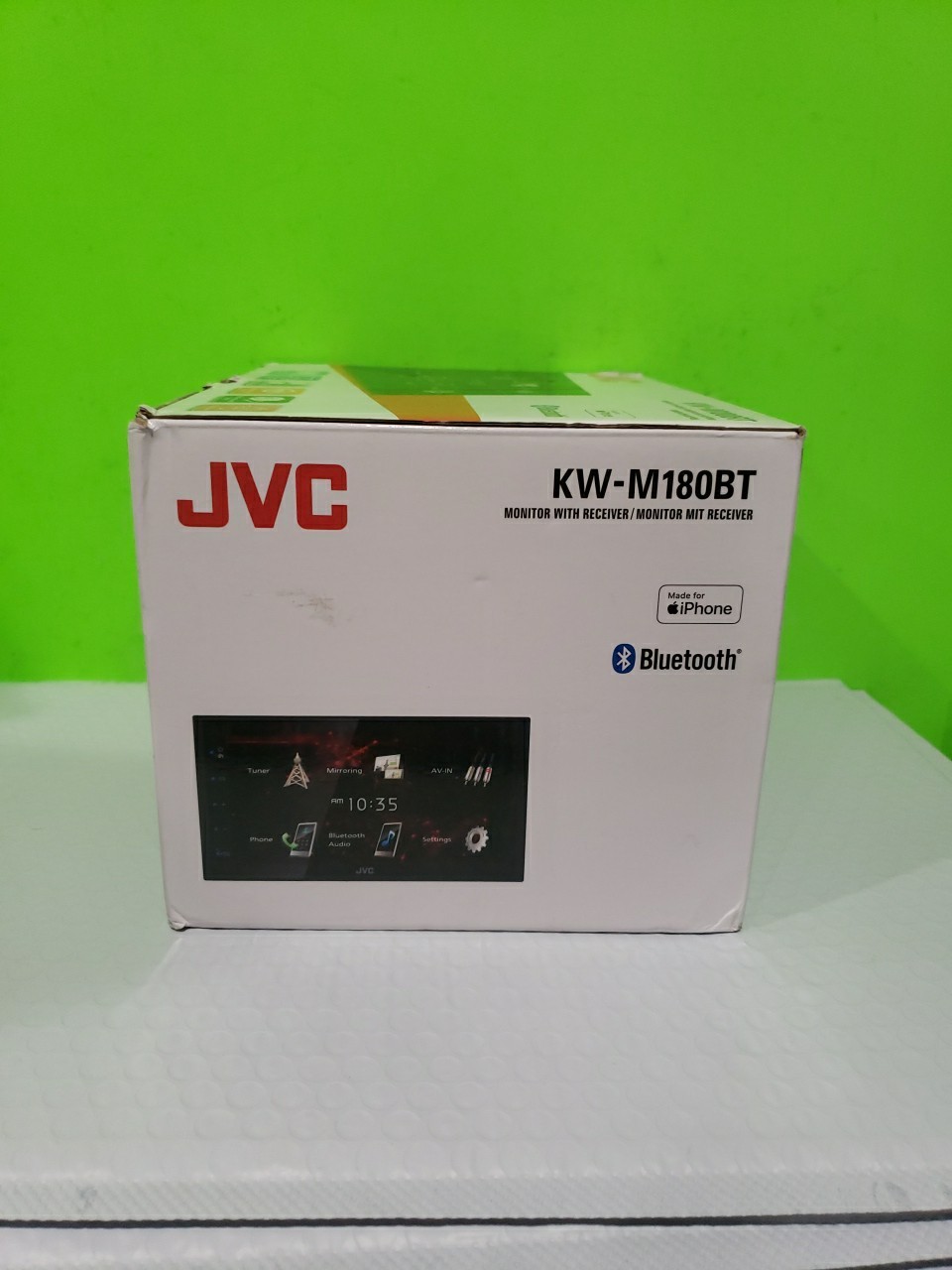 NEW JVC KW-M180BT, 2-DIN Digital Media Receiver, w/ Bluetooth Open Box