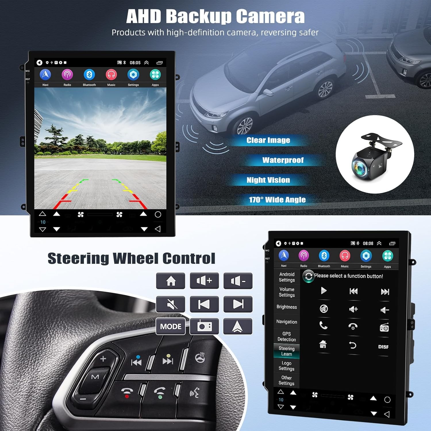 9.7″ Tesla Style FOR 2013-2019 DODGE RAM 1500 2500 3500 CARPLAY GPS RADIO STEREO