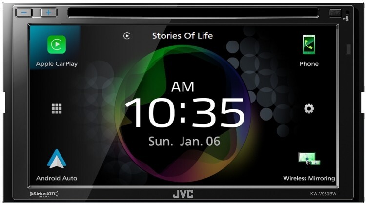 JVC KW-V960BW 6.8″ LCD Touchscreen Monitor w/ DVD Receiver CarPlay Android Auto