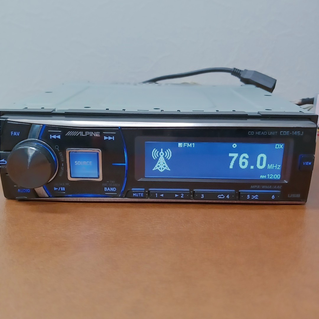 Alpine CDE-145J CD Player Car Audio – Operation Confirmed