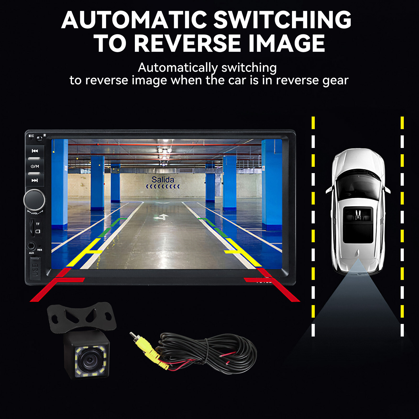 Double 2 Din 7” Car Stereo Touch Screen Car Radio Apple CarPlay Android Auto BT