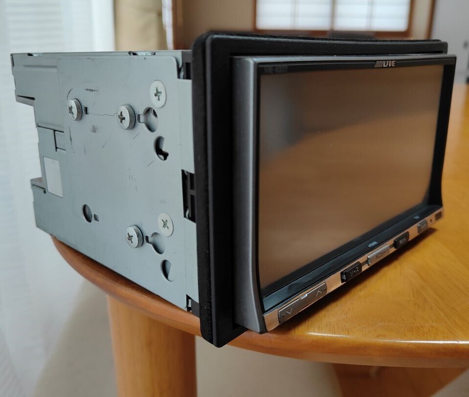 Alpine Vie-X077 HDD Car Navigation CD DVD Double Din Working Tested