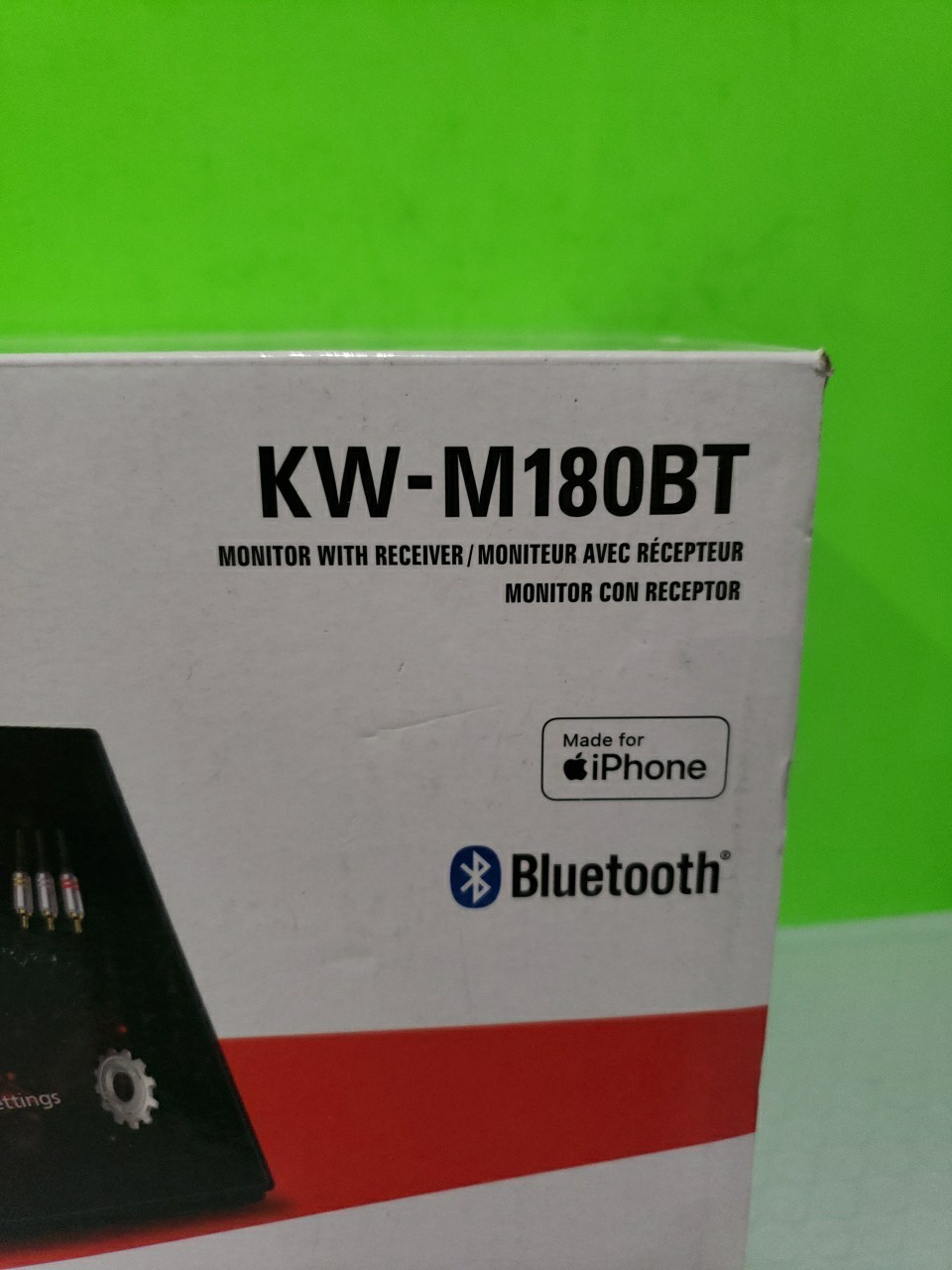 NEW JVC KW-M180BT, 2-DIN Digital Media Receiver, w/ Bluetooth Open Box
