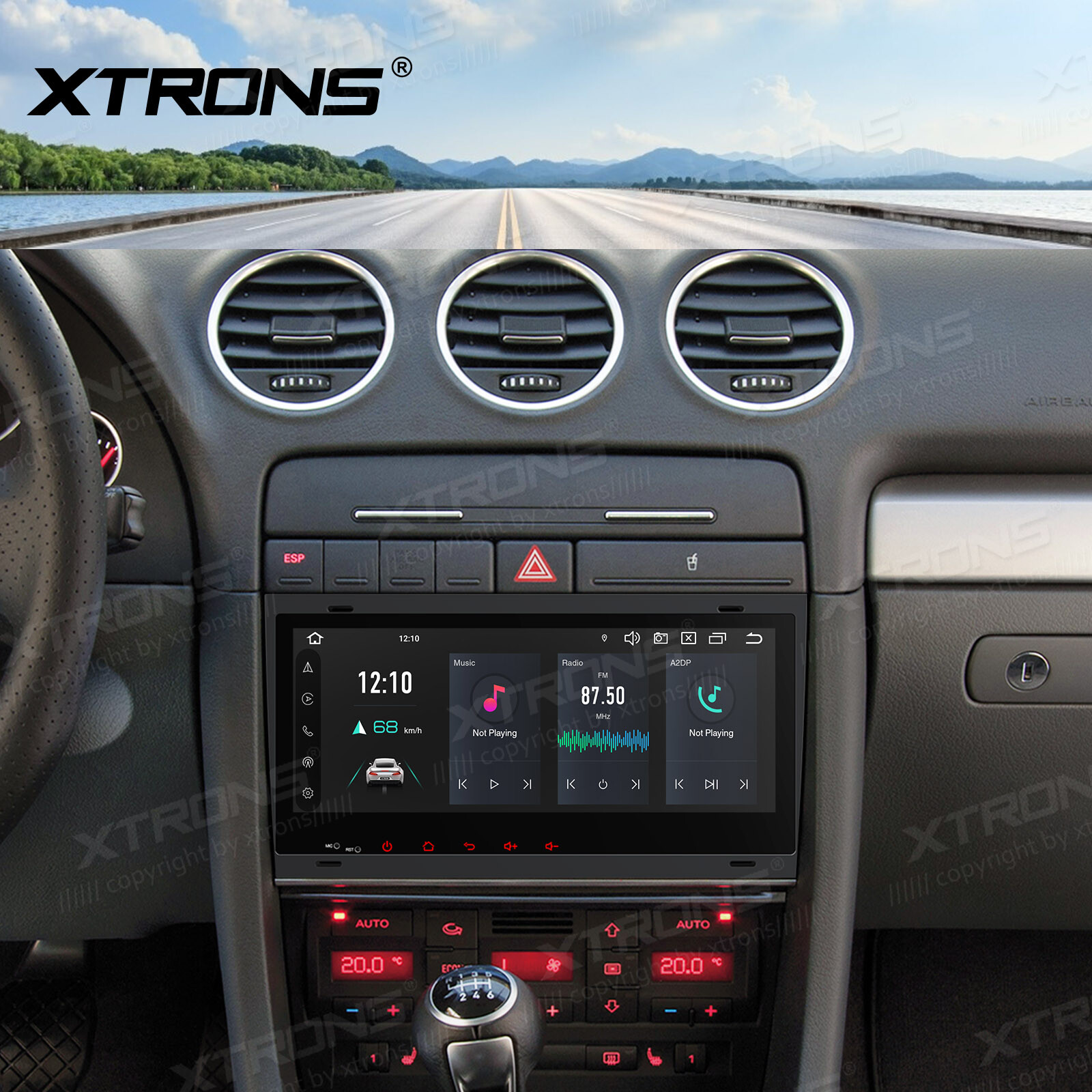 8.8″ Android 14 8-Core 4+64GB Car GPS Stereo Radio Sat Nav For Audi A4 S4 RS4 B6