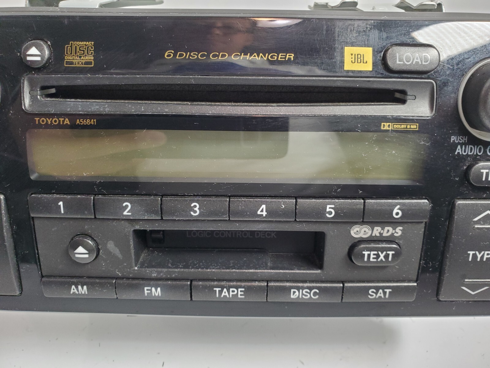 AS-IS OEM Toyota 86120-AA210 6 Disc CD / Cassette Tape Player Double DIN Stereo