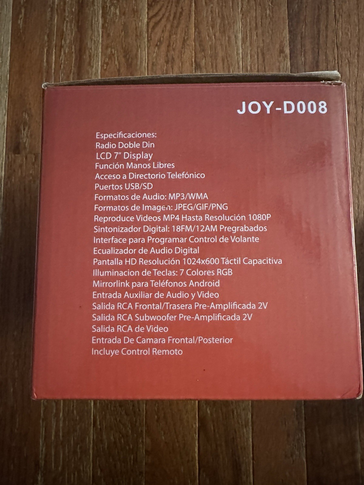 JoyBring JOY-D008 2 DIN Car MP5 Player Touchscreen USB SD Remote Control