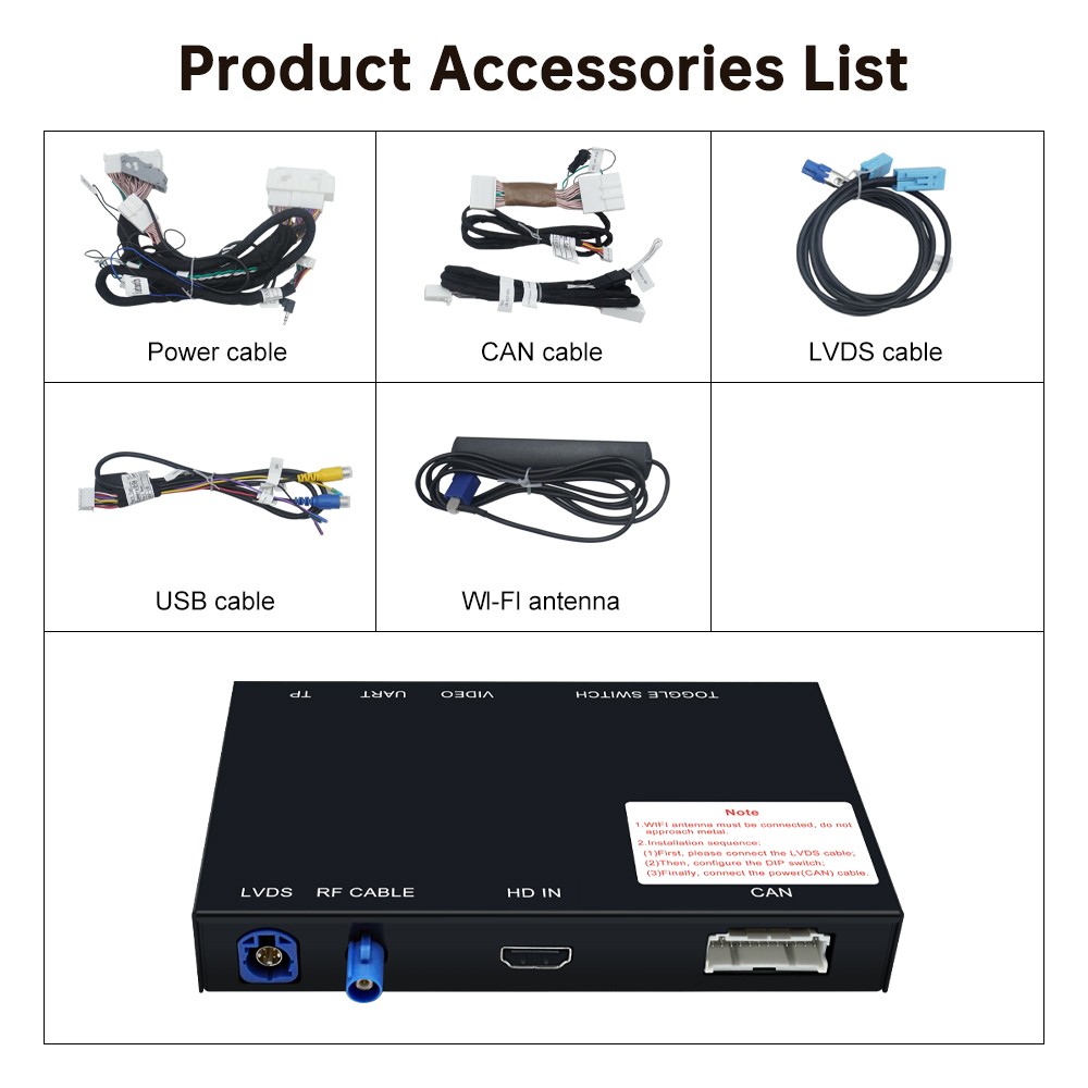 Wireless Carplay Android Auto Module For Lexus NX 2014-2019 Mirror Link AirPlay