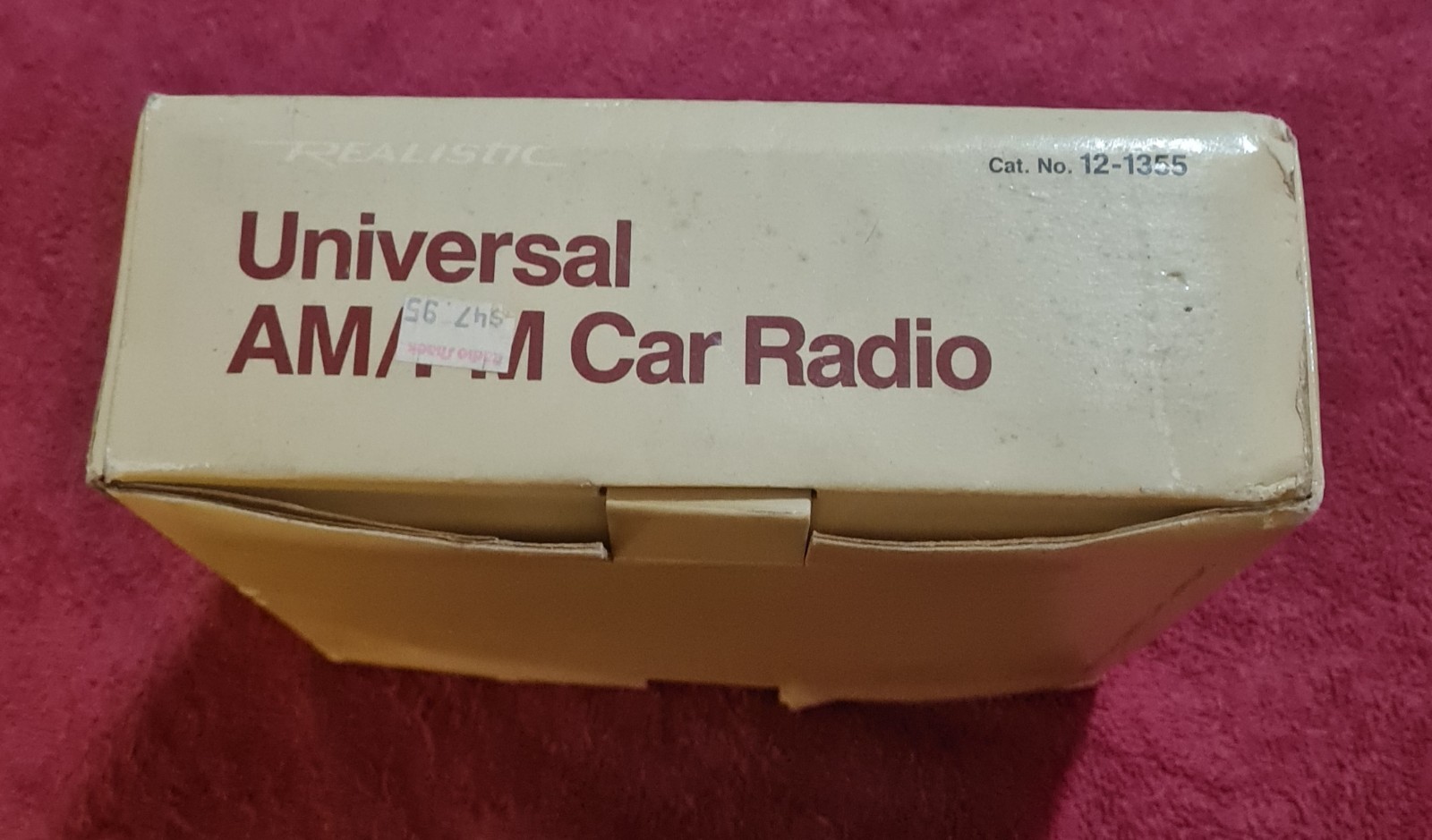 Vintage realistic 12-1355 1 DIN AM/FM Car Radio Shack In/Under Dash Brand New