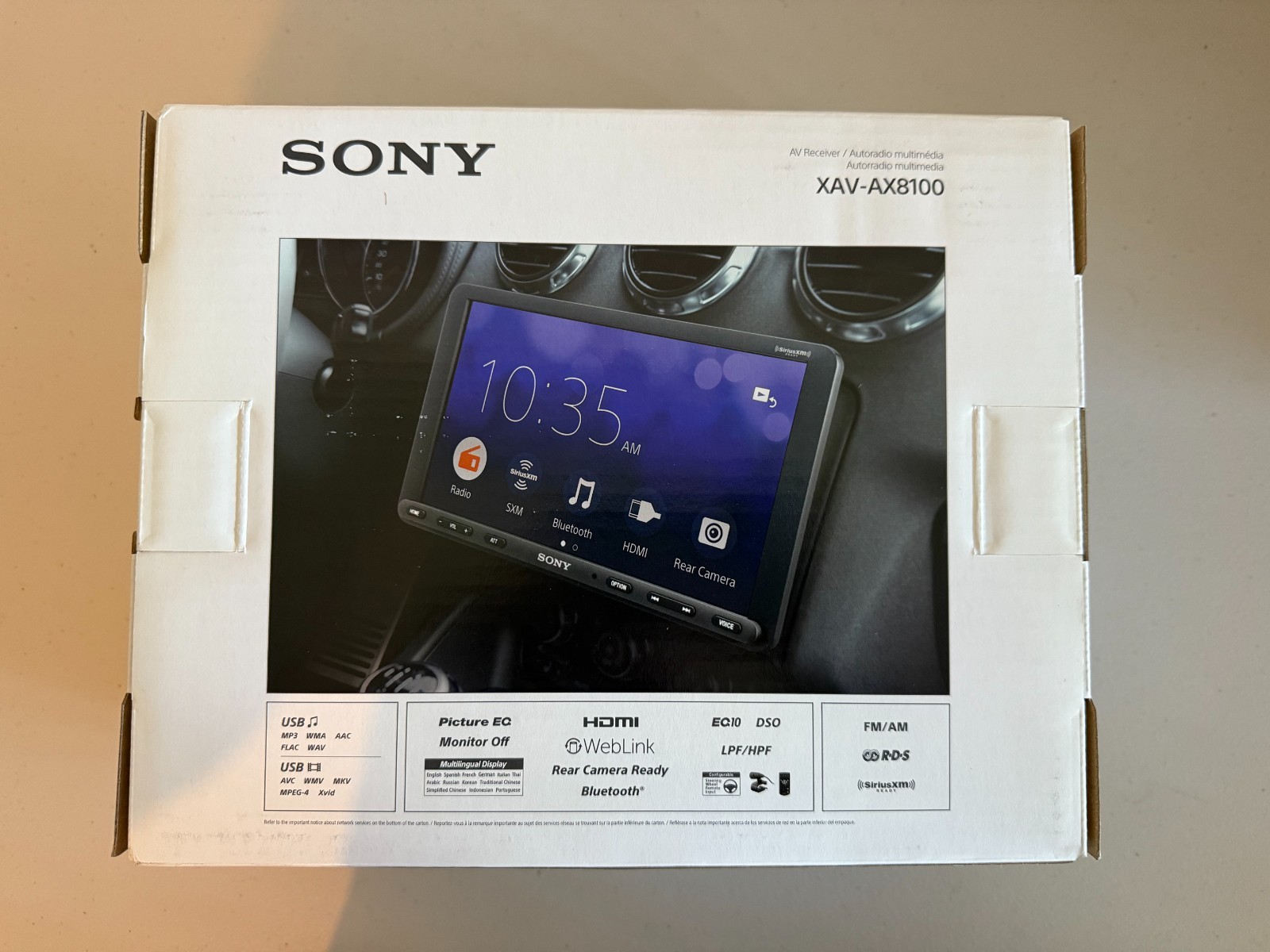 Sony XAV-AX8100 AV Receiver 8.95″ – Brand New
