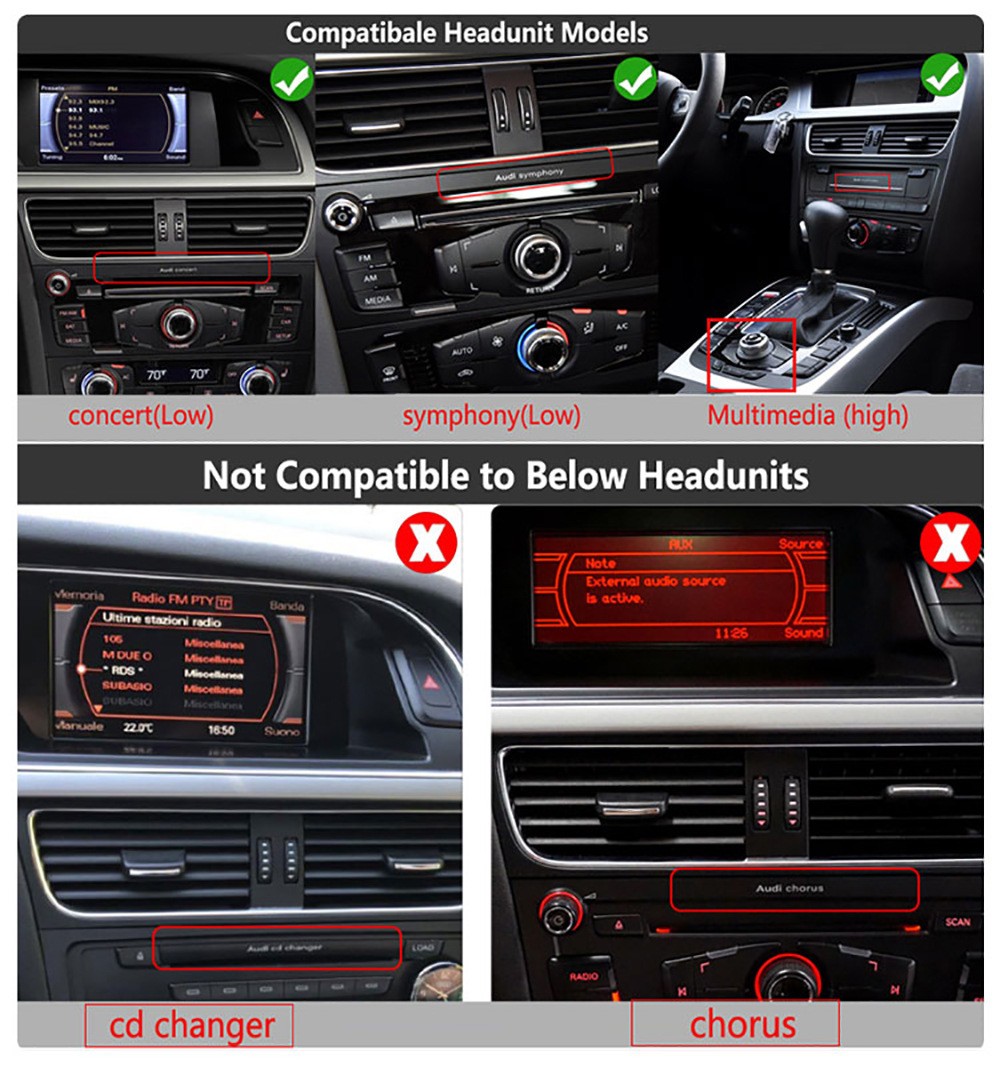 For Audi Q5 2009-2017 Car Stereo Radio 8.8″ Android 13 Carplay GPS WiFi 4+64GB