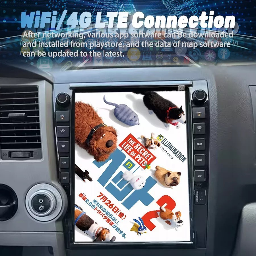 For 2007-2013 Toyota Tundra 13″ Android13 Carplay Car Stereo Radio GPS Navi WIFI