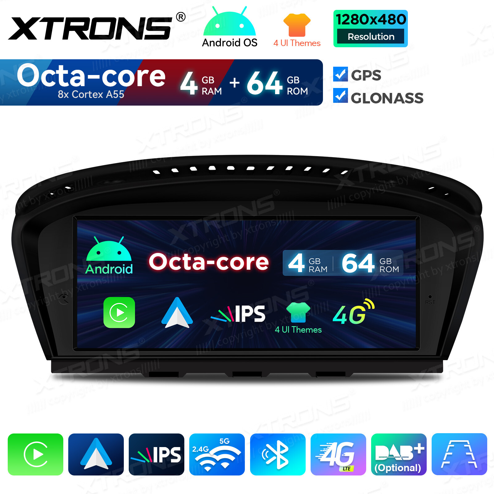 Qulcomm Octa Core Android 12 Car Stereo Radio GPS DSP For BMW 3/5er E60 E90 CCC