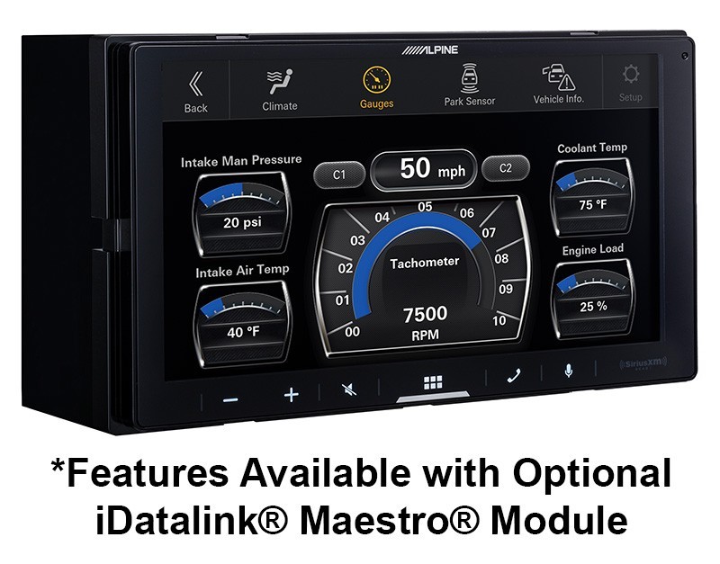 iLX-W670-M Alpine 7″ Digital Multimedia Receiver Shallow Mount iDatalink Maestro