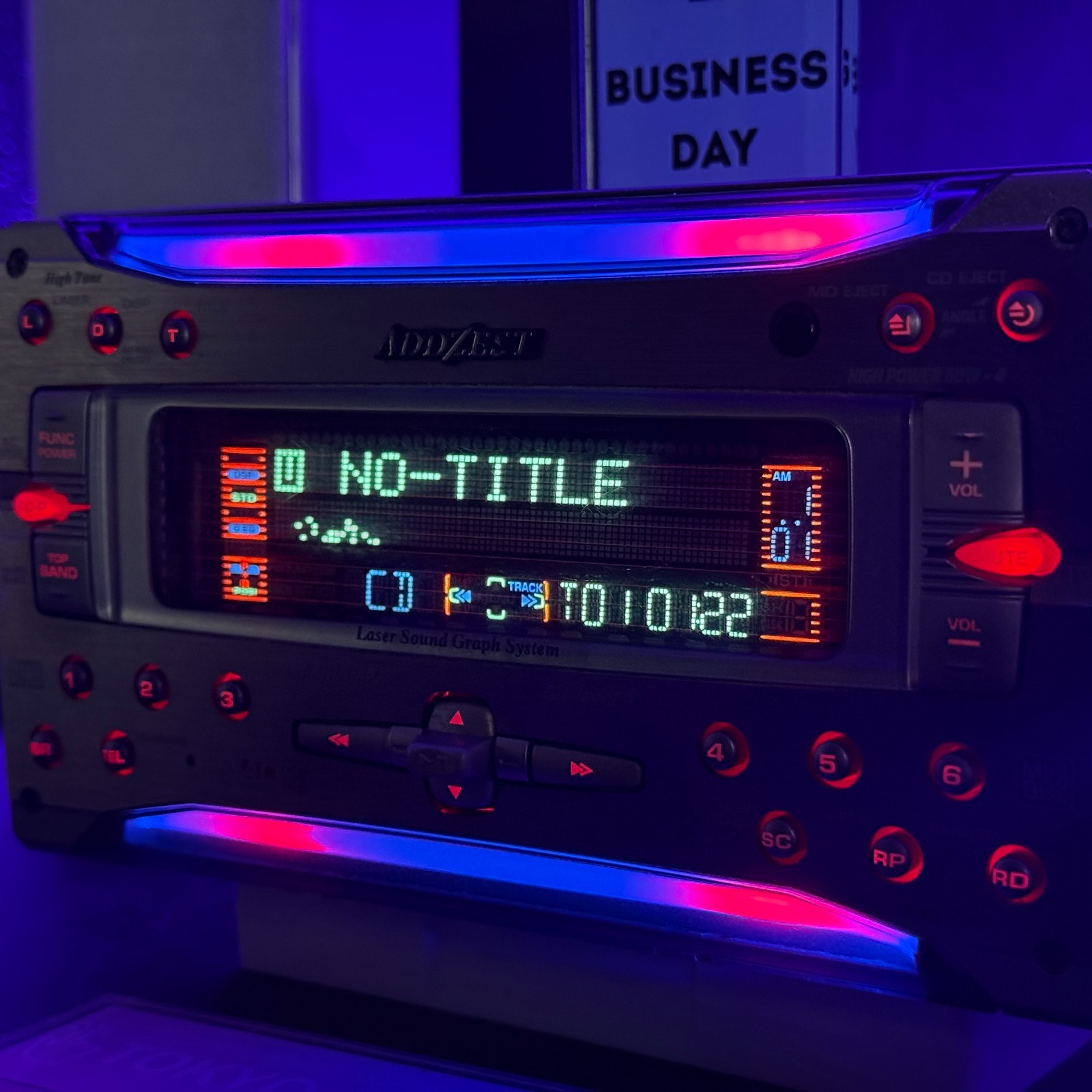 Addzest DMZ815MP 2DIN Car Audio CD MD Player JDM DSP Laser Light Tested in Stock