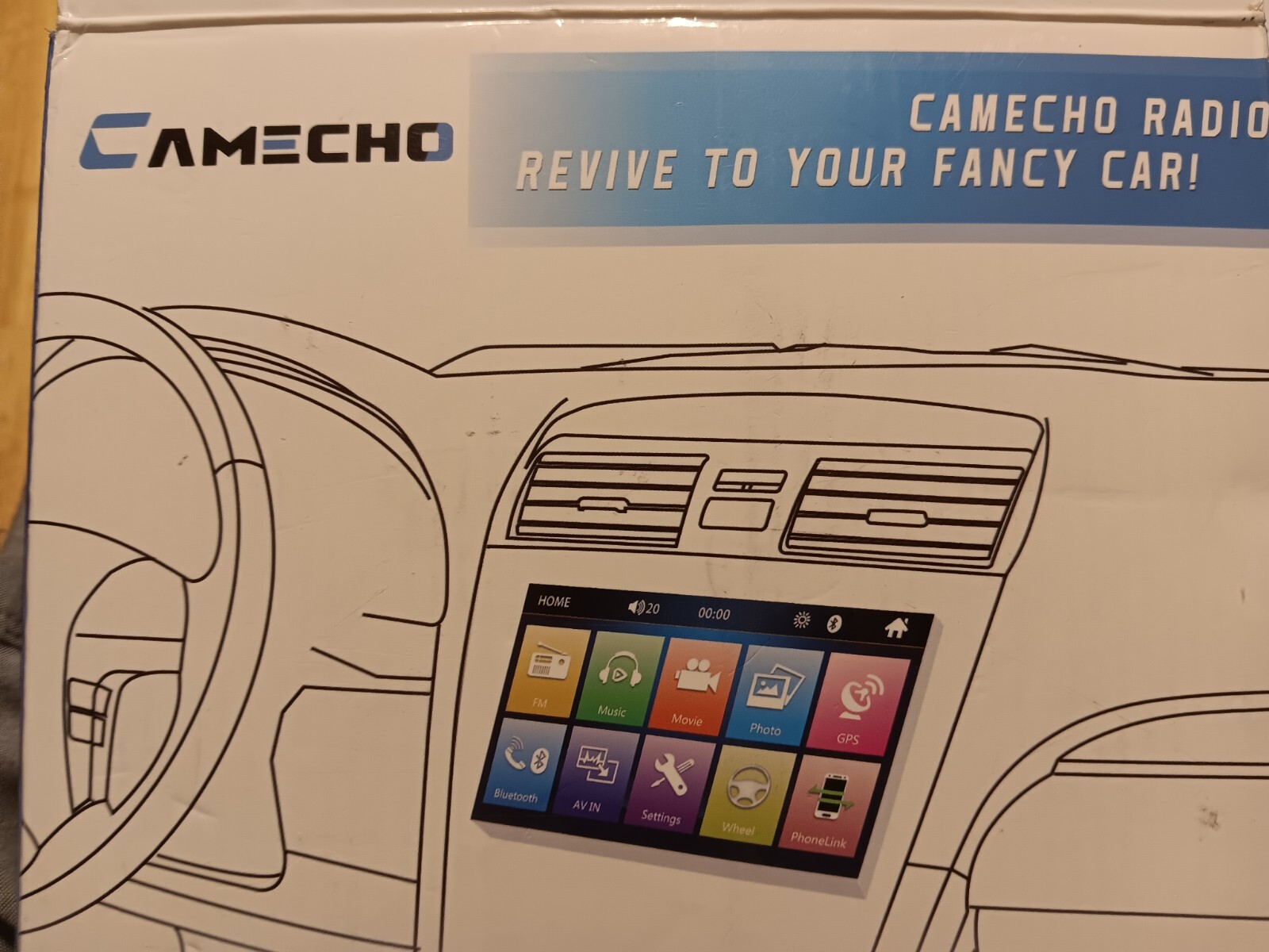 7″Car Radio Camecho Android Single 1Din Touch Screen Stereo Bluetooth Cam