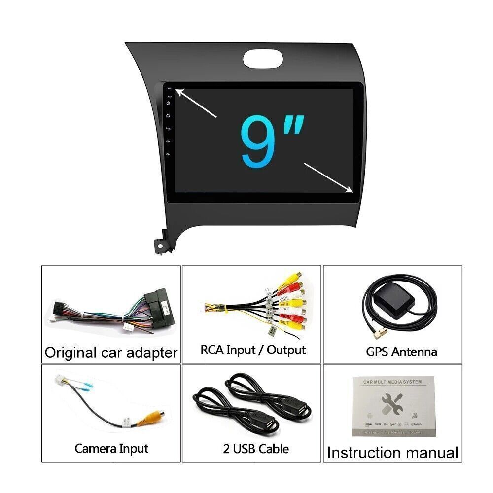 64G Car CarPlay Radio Stereo GPS For Kia Forte 2013-2018 Navi WiFi FM 1280*800