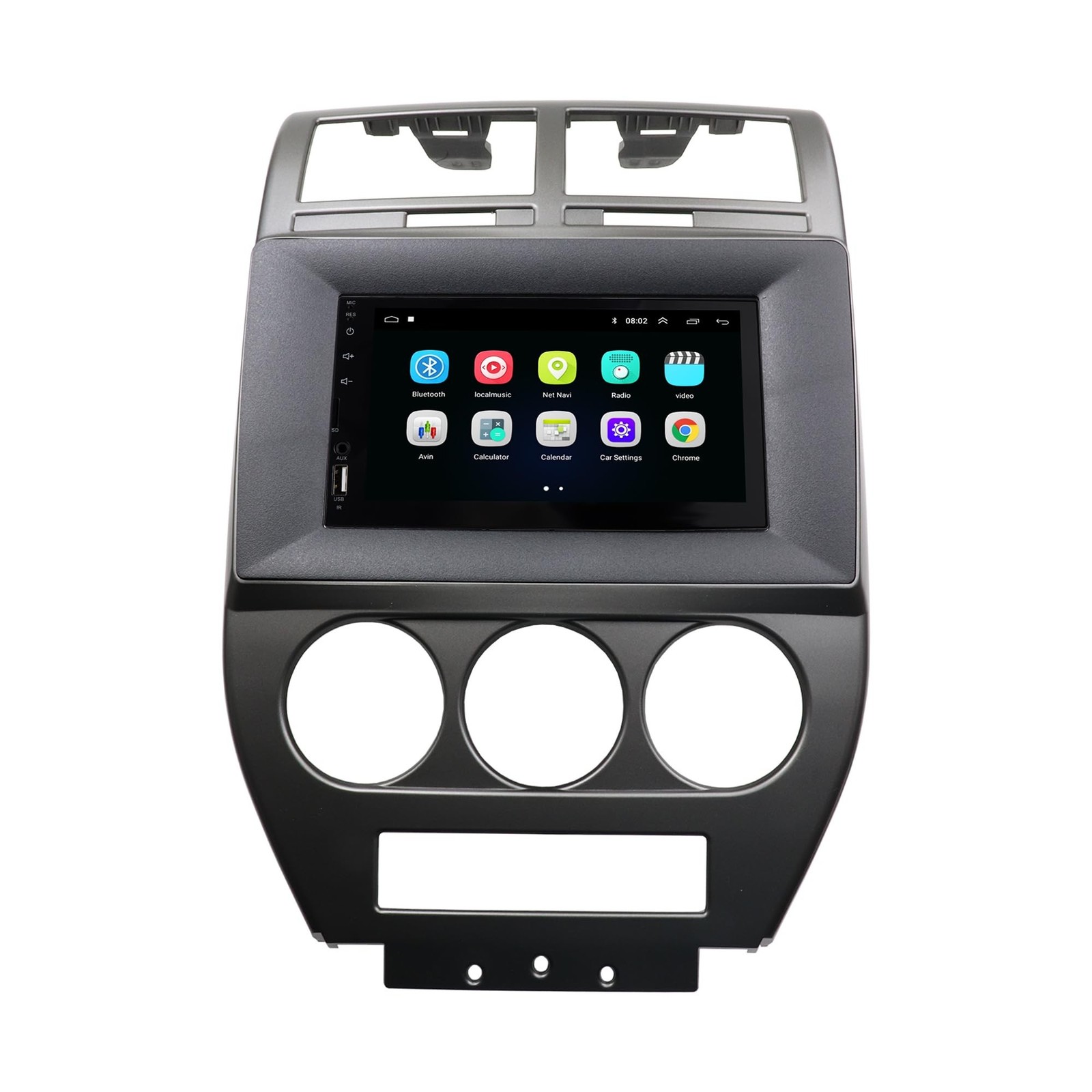 Radio Stereo Bezel for Jeep Compass 2007-2010 Dash Installation Mount Trim Ki…