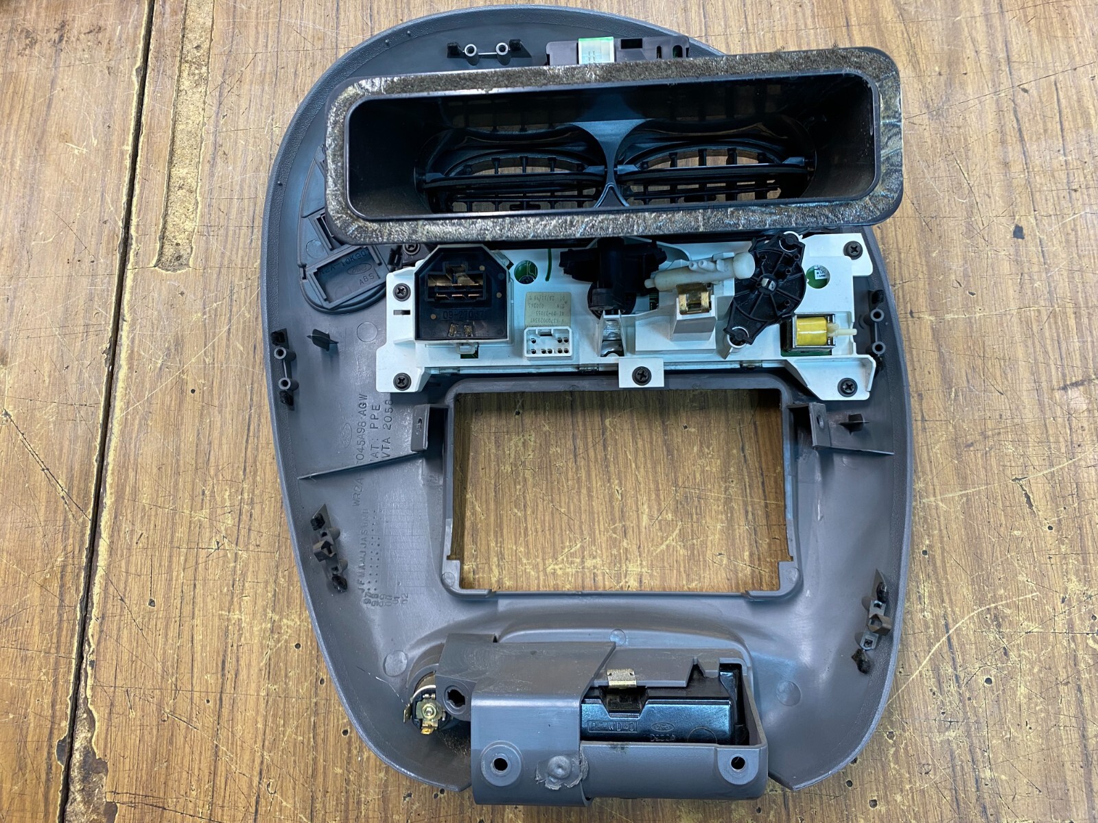 Ford Falcon AU S1 Dash A/C Stereo Control Surround Grey