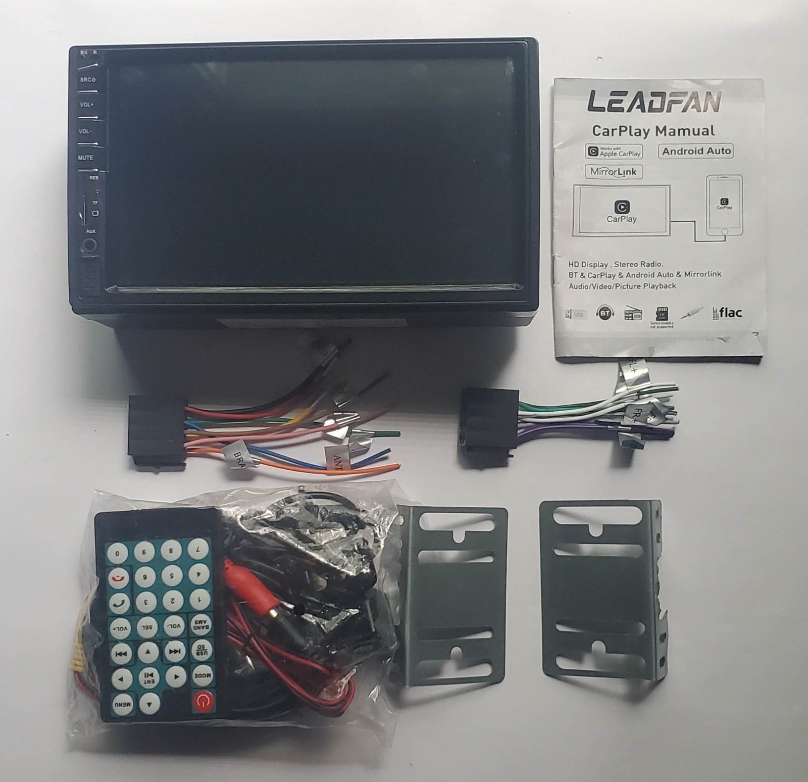 Leadfan Car Stereo 7 Inch HD Touchscreen BT/AM/FM/USB/TF/MP5/Back-up Cam
