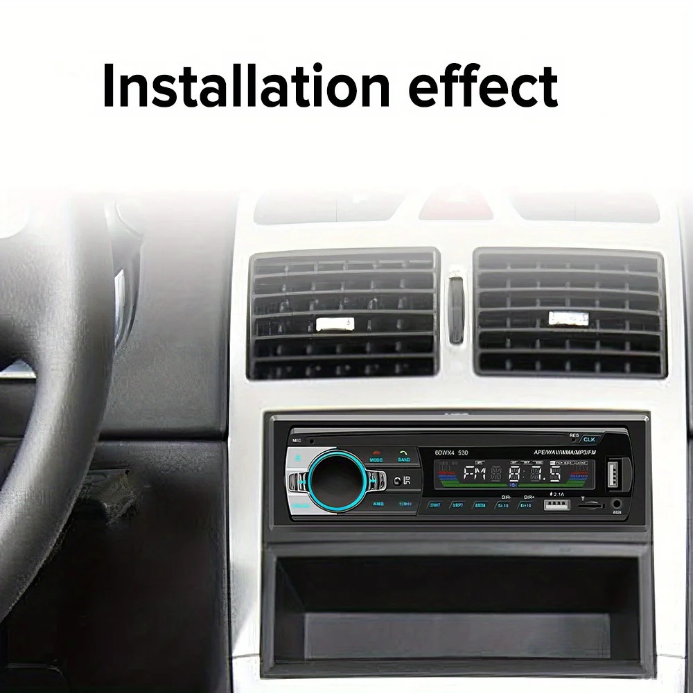 1 DIN DVD CD Car Stereo Radio MP3 Player Bluetooth FM USB AM AUX In-dash RDS