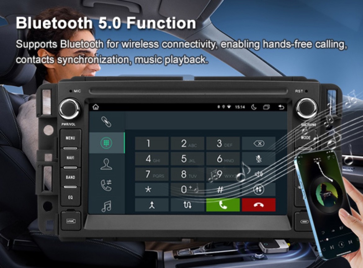 Car Radio for Chevrolet GMC Silverado Tahoe Yukon,Android 14, 2GB+64GB, Android