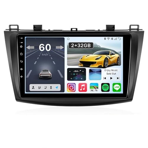 Car Radio for Mazda 3 2009 2010 Model A: 2+32G Radio for Mazda 3 2009-2013