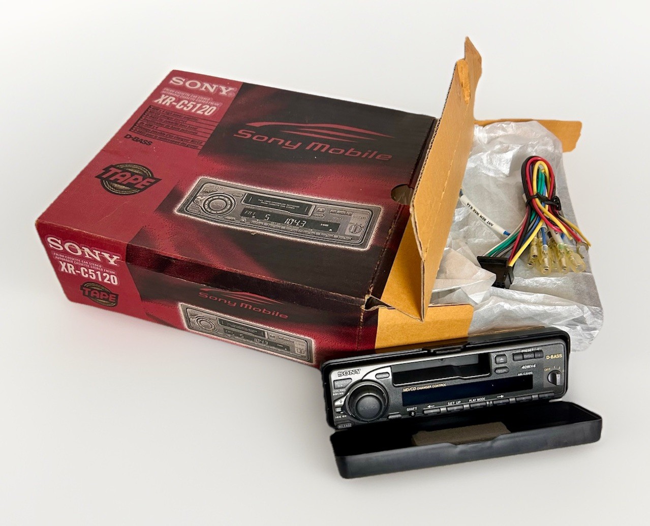 Sony XR-C5120 FM/AM Cassette Car Stereo Radio XR5120 NOS, Never Installed.