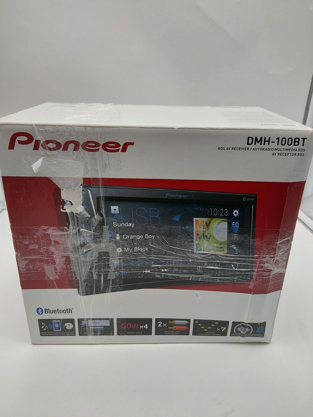PIONEER DMH-100BT BLUETOOTH CAR STEREO Double Din 6.2″ Touchscreen Android IOS
