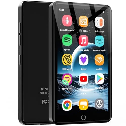 160GB Android 13 MP3 Player with Bluetooth and WiFi – 4.02″ IPS HD Touch Screen