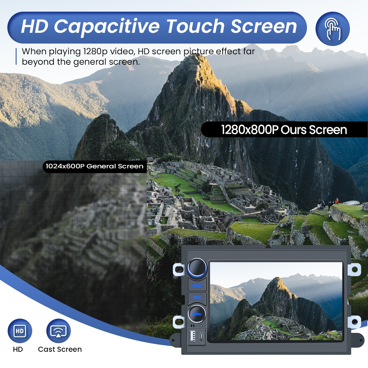 Android 13 For Ford Mustang 2005-2008 GPS Navi Radio Car Stereo CarPlay +Camera