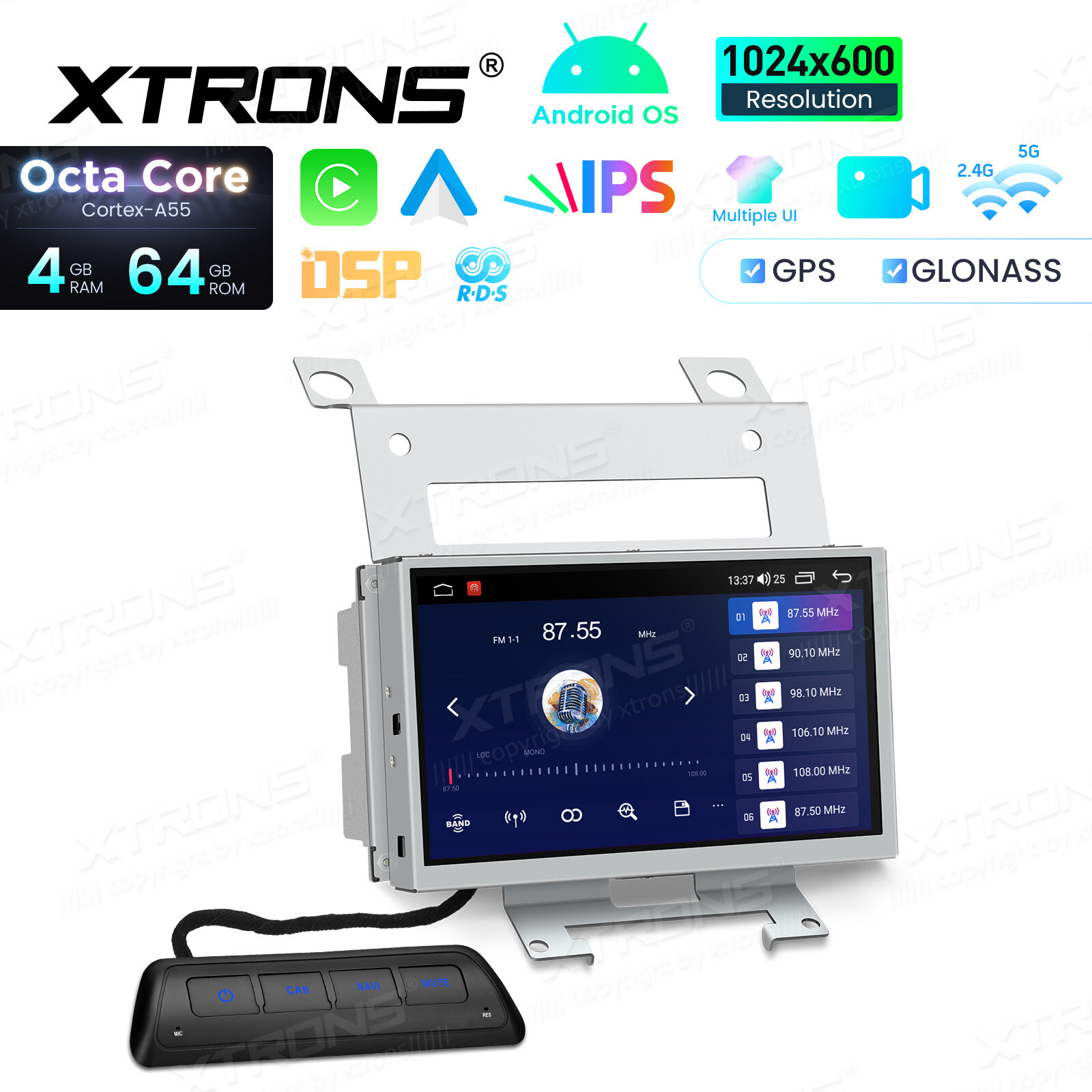 For Land Rover Freelander 2 2007-2012 Android 14 Car Stereo GPS CarPlay 4G 4+64G