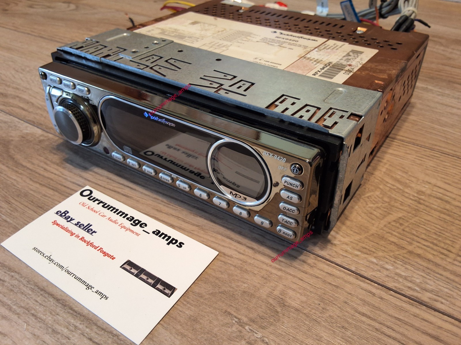 Rockford Fosgate RFX-9420 Car Audio CD PLAYER OLD SCHOOL RARE