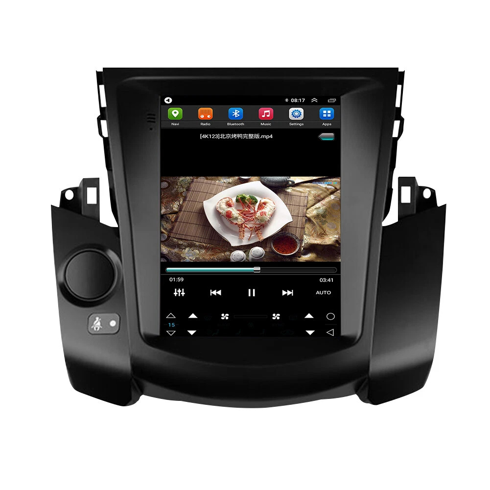 Tesla Screen Android 13 Car Radio GPS Player Stereo For Toyota RAV4 2008-2012 BT