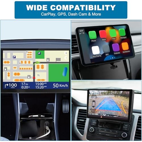 CD Slot Mount for CarPlay Screen, 360° Rotatable, Universal Holder for 7-11.3