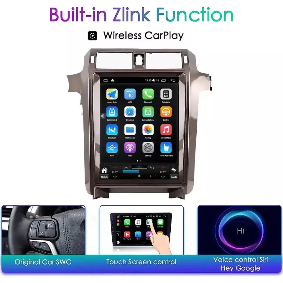 15″ Vertical Screen Tesla Style For Lexus Gx Gx400 Gx460 2010-19 Car Radio Stere