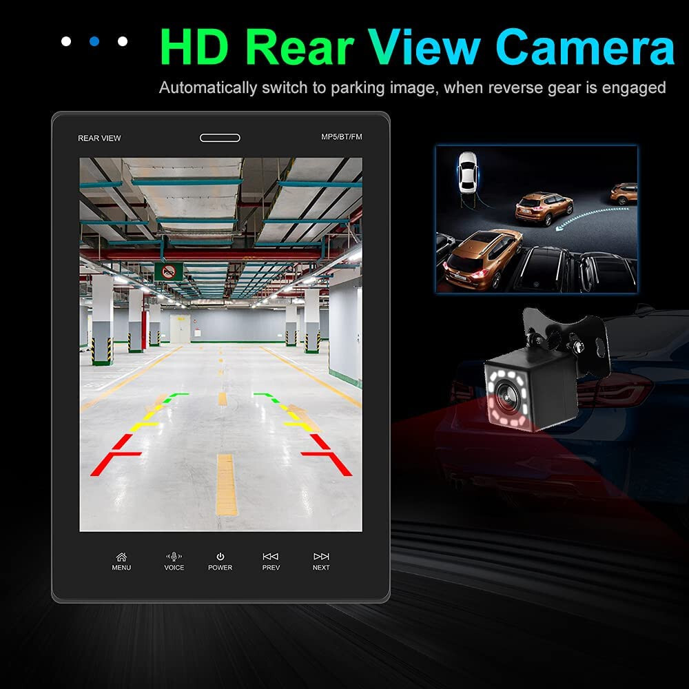 9.5 Inch Vertical Screen Support Mirror Link/FM/USB MP5 Car Stereo Double Din