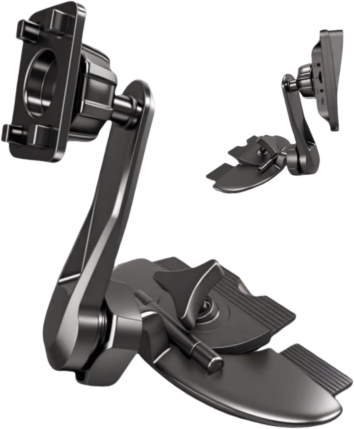 Extended Arm CD Slot Mount for Carplay Screen Adjustable 360° Rotating Universal
