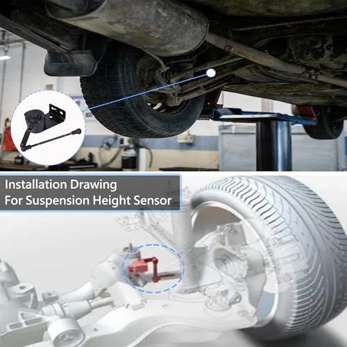 Suspension Ride Height Sensor Front Driver Side Compatible with 2007 15098628