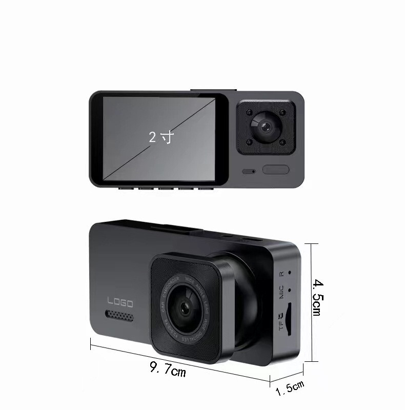 Car DVR Dual Lens Dash Cam Recorder WiFi G-Sensor Front Rear Camera Camcorder