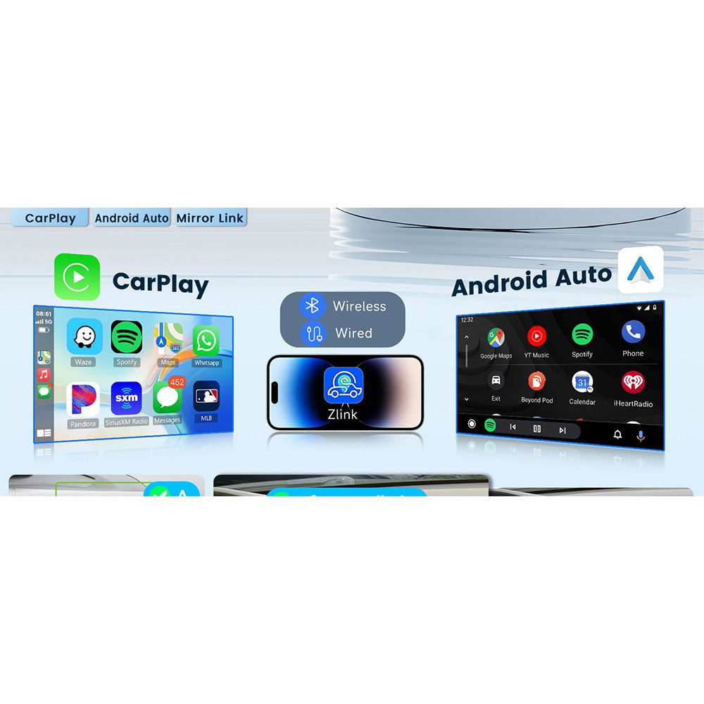 Honda Civic 2006-2011 Wireless CarPlay Android Auto 10.1 Inch IPS Touchscreen