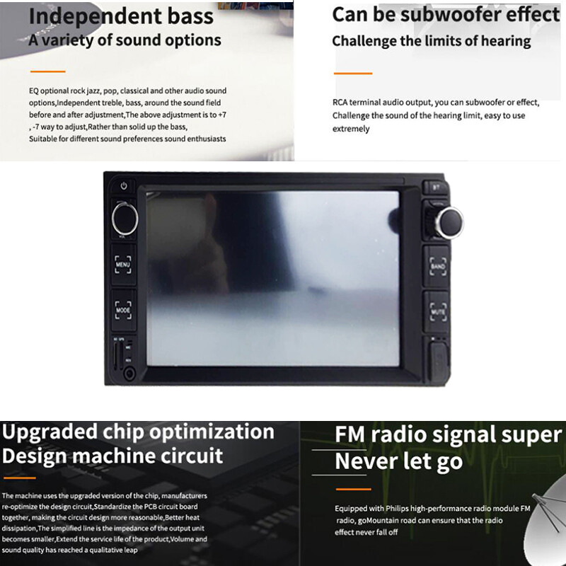 7″2Din Touch Screen Car MP5 Player Radio USB/FM/AUX FOR TOYOTA COROLLA 2004-2014