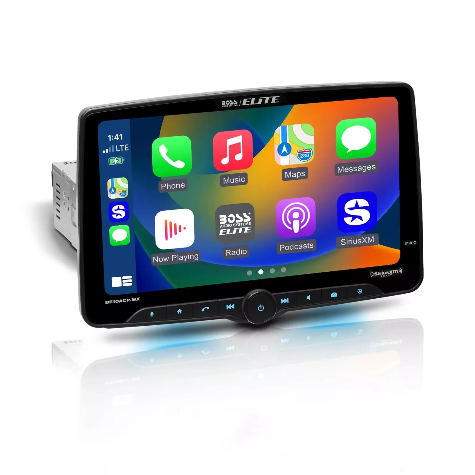 BOSS BE10ACP.WX Car Stereo Wireless Apple CarPlay Android Auto 10.1” Single Din