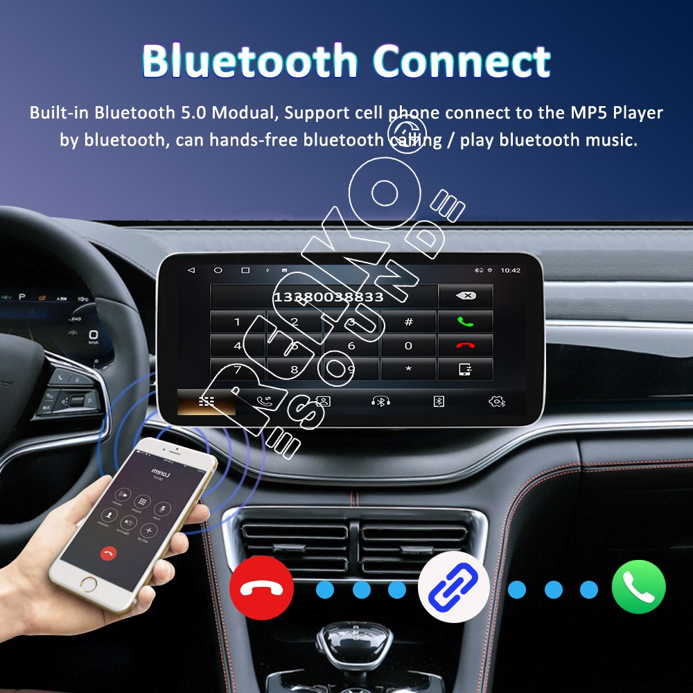 Android Apple Carplay GPS WiFi 10.1″ Double 2Din Touch Screen Car Stereo Radio
