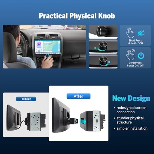Double Din Car Stereo – 6GB+64GB – 10.1 Inch Wireless CarPlay